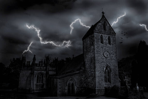 Umetniška fotografija A composite of a church in England.