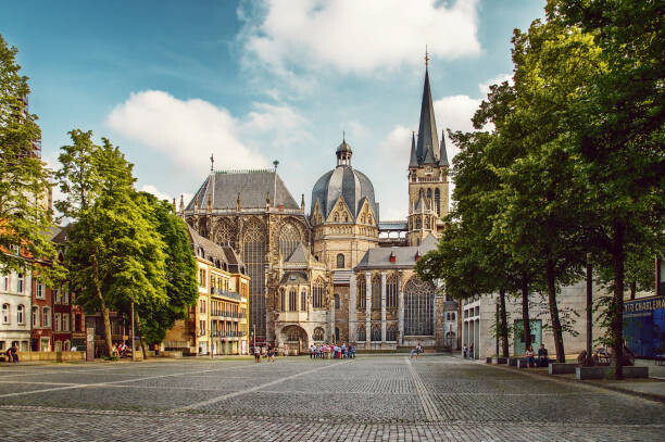 Umělecká fotografie Aachen Cathedral (Aachener Dom)