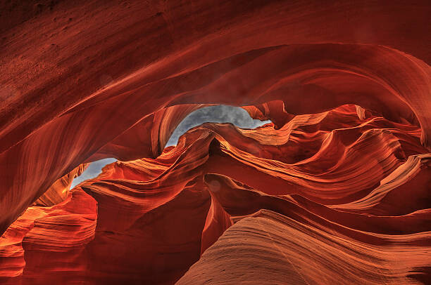 Konstfotografering Antelope Canyon, Arizona, USA