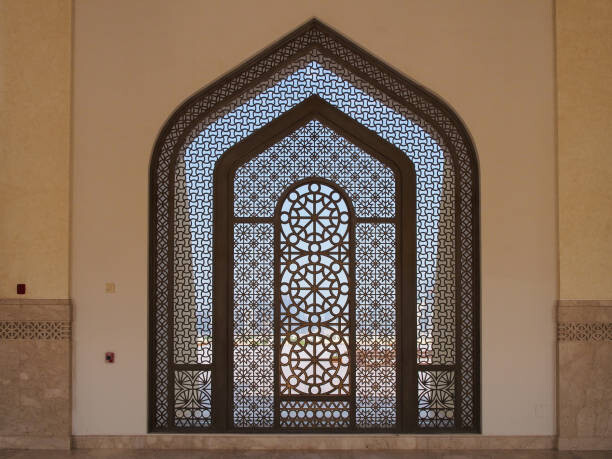 Kunstfoto Arabesque Window of Abdul Wahhab Mosque,