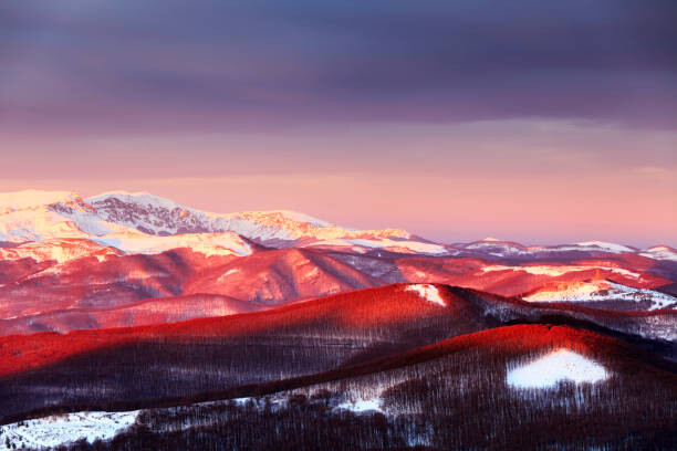 Umjetnička fotografija Balkan Mountains, Bulgaria - December 2012: