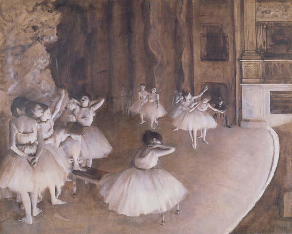 Fototapeta Ballet Rehearsal on the Stage, 1874