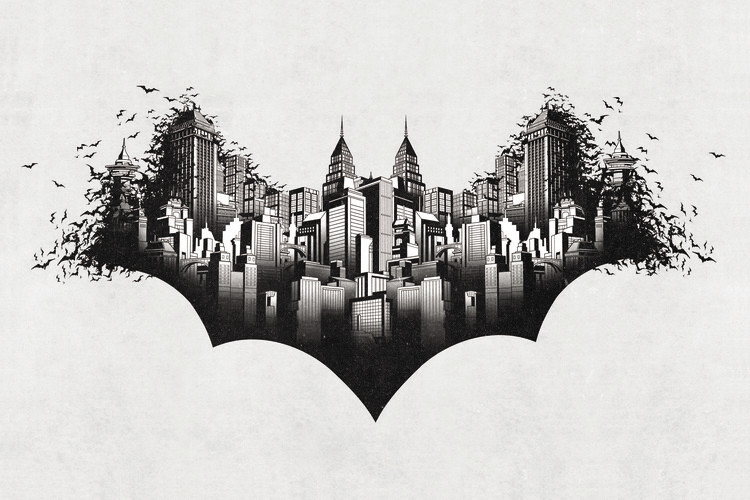 Művészi plakát Batman - Gotham