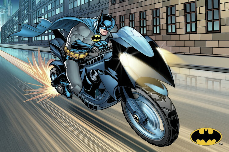 Konsttryck Batman - Night ride
