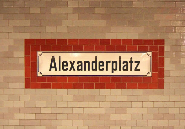 Umělecká fotografie Berlin U-Bahn Subway Station
