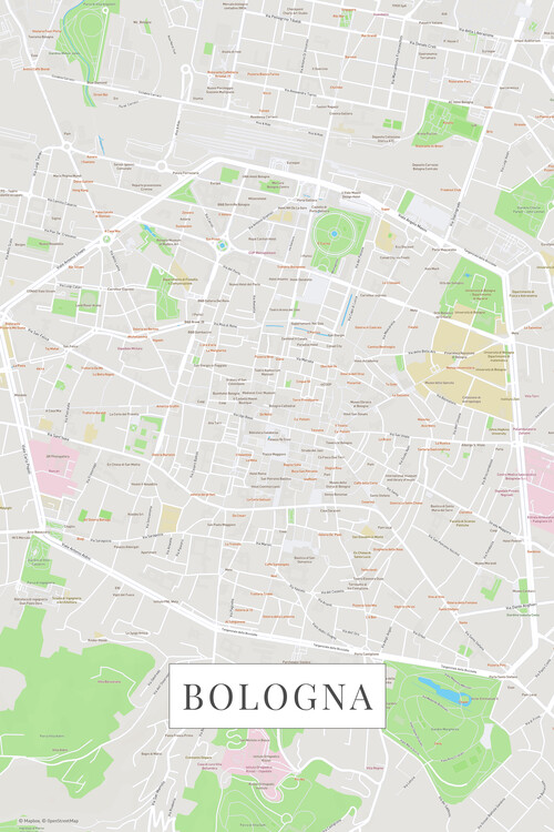 Mapa Bologna color