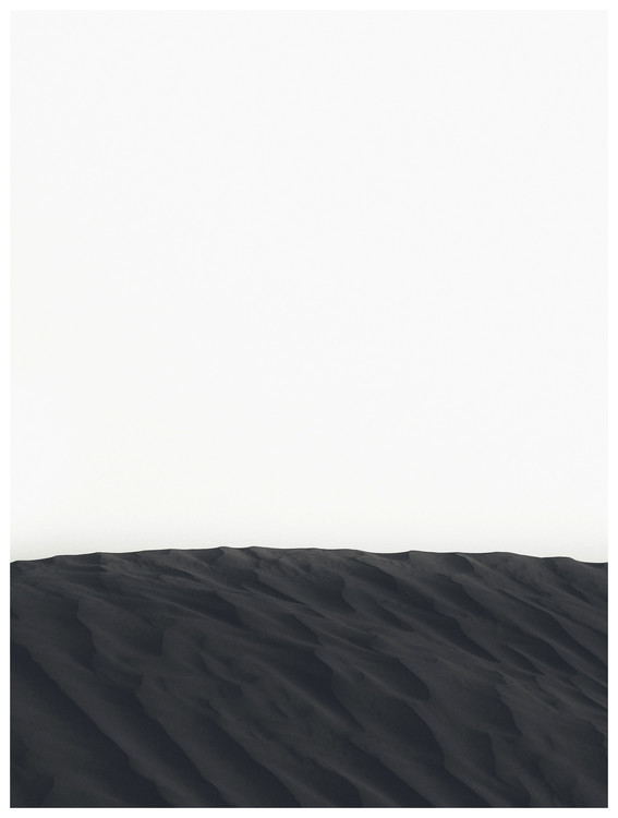 Arte fotográfico border black sand