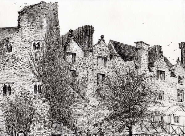 Obraz na plátně Castle ruin Hay on Wye, 2007,