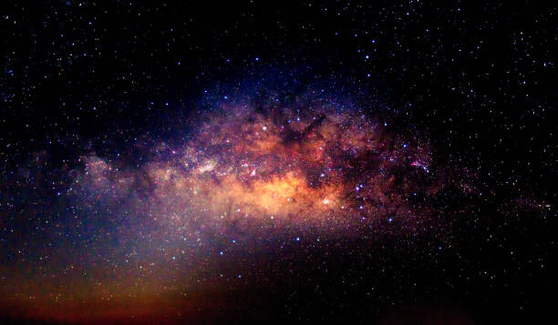 Művészeti fotózás Center Milky way galaxy with stars