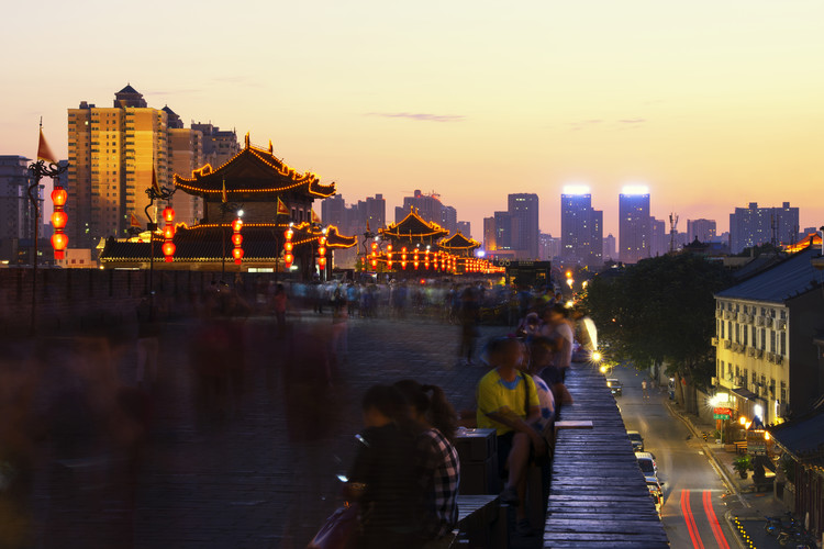 Umelecká fotografie China 10MKm2 Collection - City Night Xi'an III