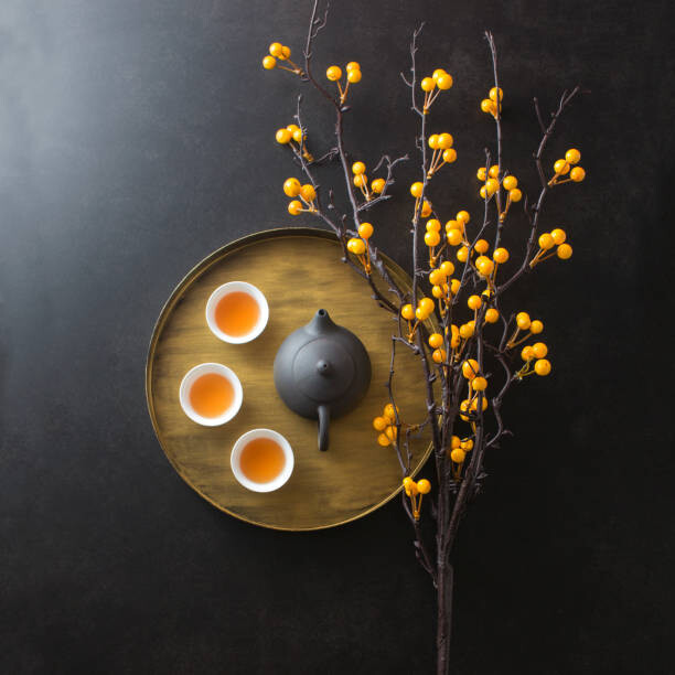 Kunstfotografie Chinese afternoon tea still life.