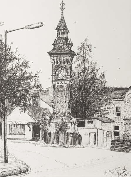 Obraz na plátně Clock Tower, Hay on Wye, 2007,