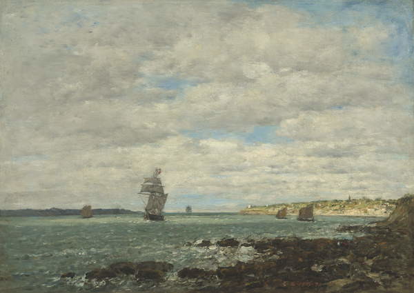 Obrazová reprodukce Coast of Brittany, 1870