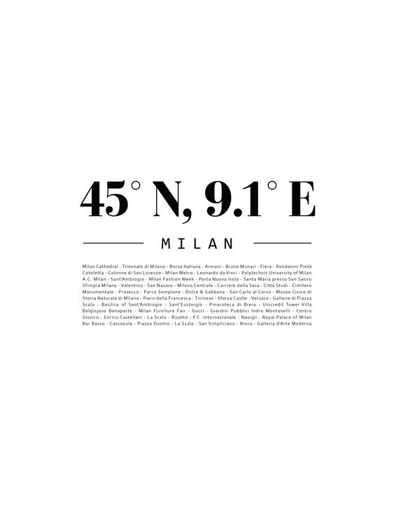 Photographie d'art coordinatesmilan