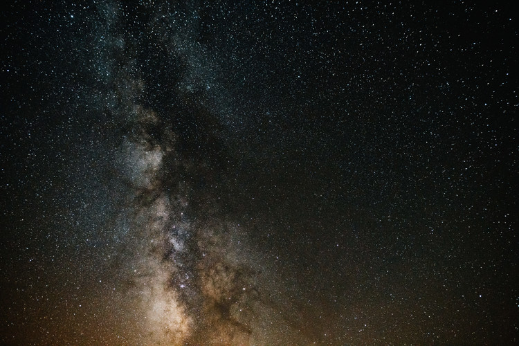Umělecká fotografie Details of Milky Way of St-Maria with brown-dark graded