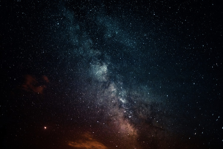 Photographie d'art Details of Milky Way of St-Maria with red-blue graded II