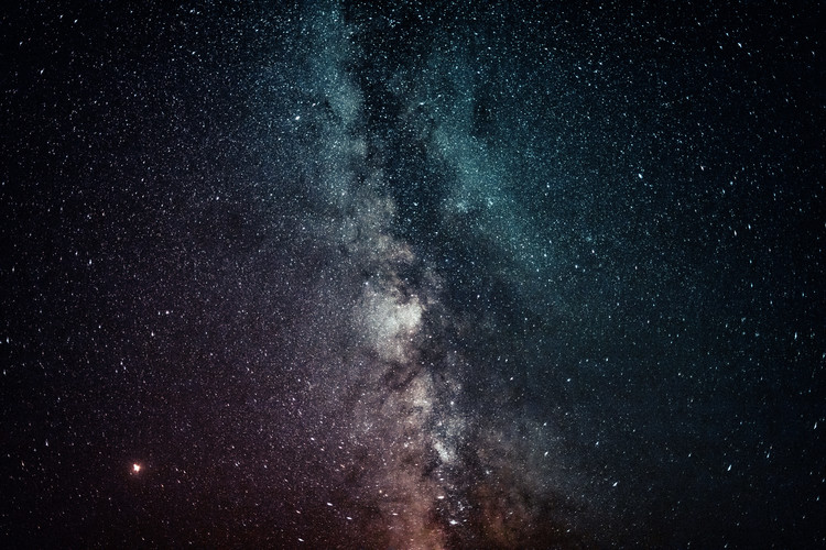 Umelecká fotografie Details of Milky Way of St-Maria with red-blue graded III