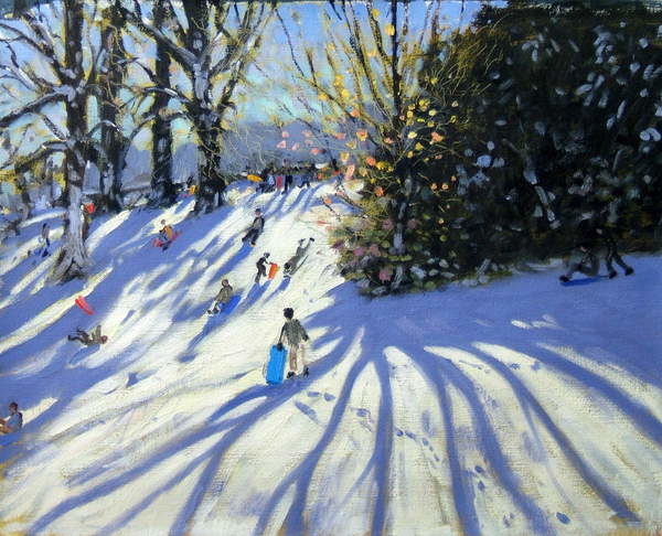 Obrazová reprodukce Early snow, Darley Park