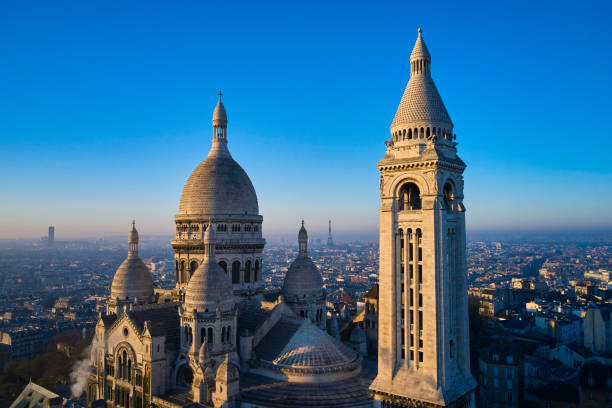 Художествена фотография France, Paris, the basilica of the Sacre Coeur