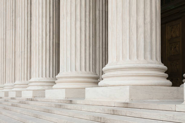 Fotografia artistica Front Steps and Columns of the Supreme Court