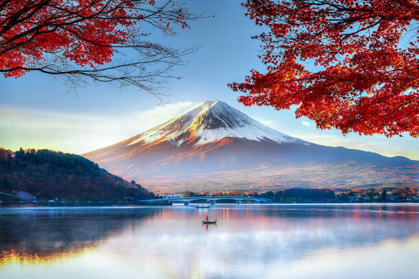 Művészeti fotózás Fuji Mountain in Autumn
