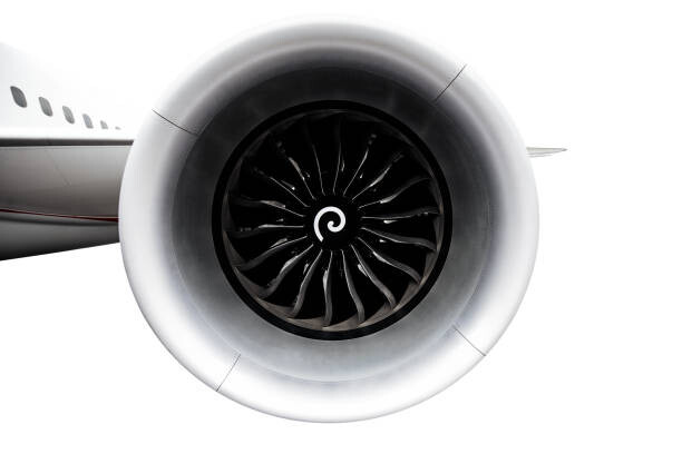 Fotografia Giant turbojet engines