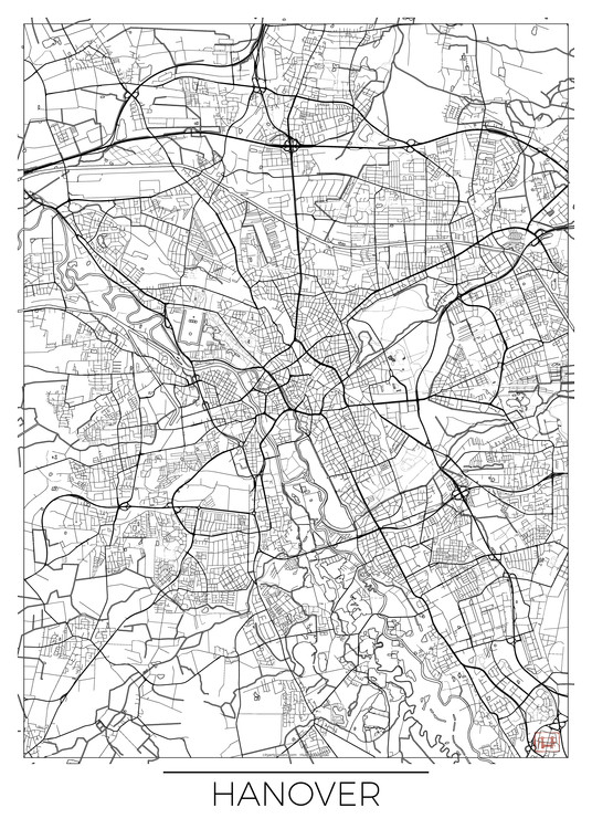 Carte de Hanover, Hubert Roguski ǀ Toutes les cartes et planisphères ...