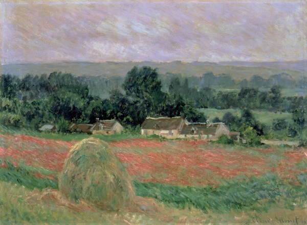 Kunsttrykk Haystack at Giverny, 1886