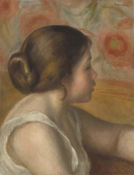 Obraz na plátně Head of a Young Girl, c.1890