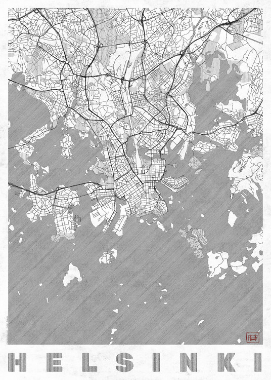 map-of-helsinki-maps-of-all-cities-and-countries-for-your-wall