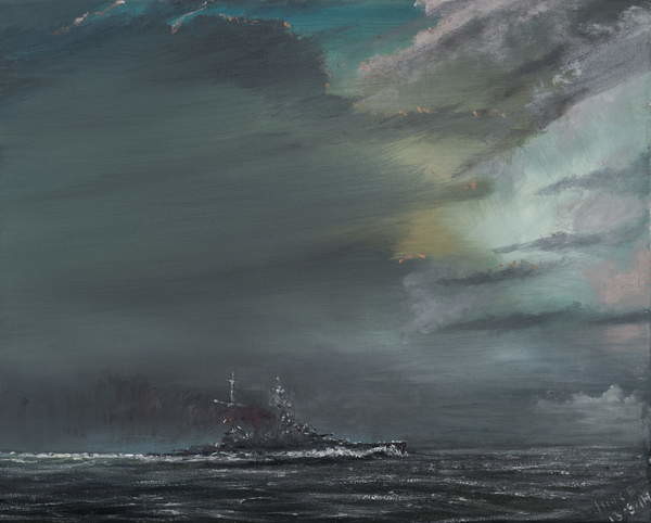 Obraz na plátně HMS Hood 1941, 2014,