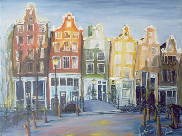 Obraz na plátně Houses of Amsterdam, 1999