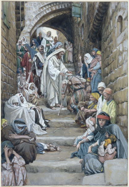 Obraz na plátně In the Villages the Sick were Brought Unto Him