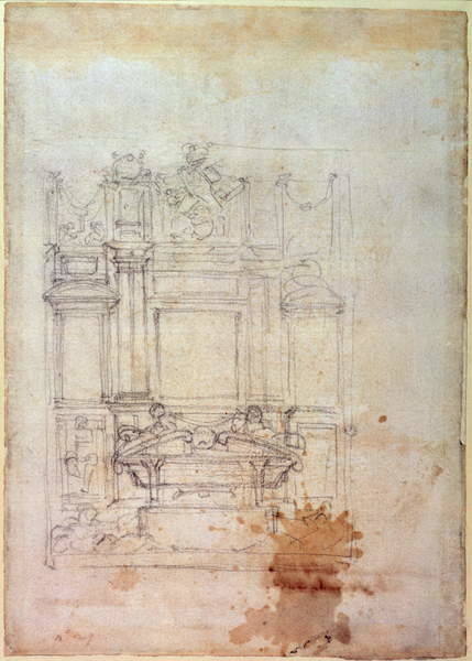Obraz na plátně Inv. L859 6-25-823. R. (W.27) Design for a tomb