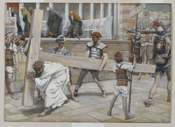 Obraz na plátně Jesus Bearing the Cross