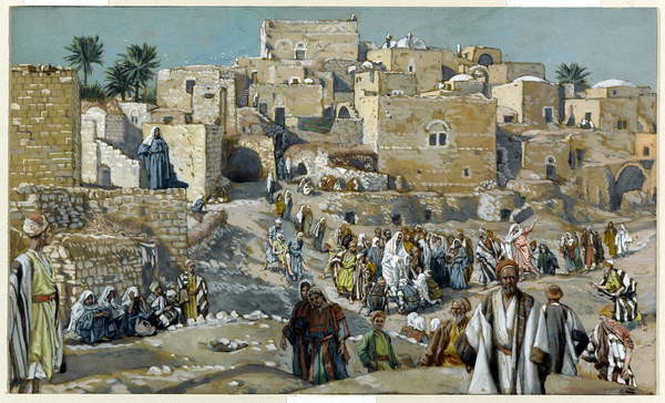 Obraz na płótnie Jesus Passing through the Villages on His Way to Jerusalem