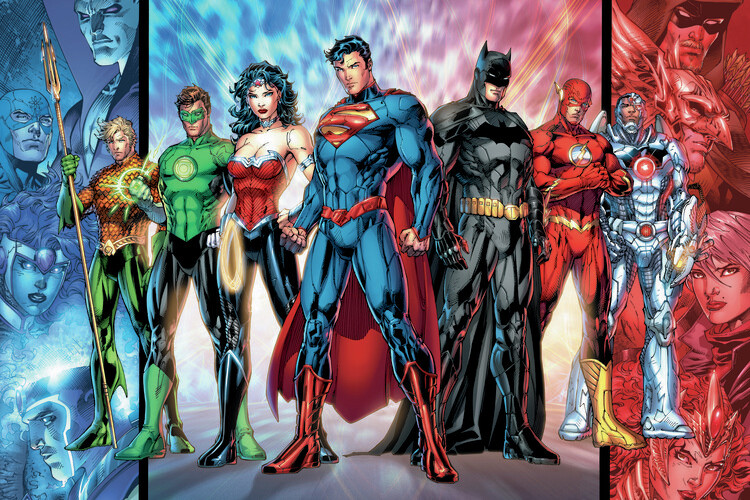 Canvastavla Justice League - United
