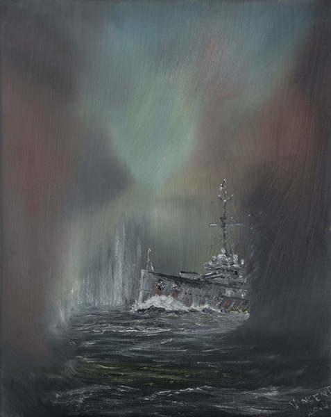 Obraz na plátně Jutland May 31st 1916, 2014,