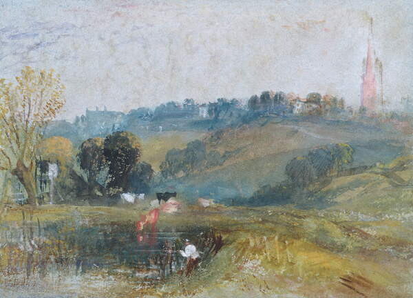 Obrazová reprodukce Landscape near Petworth, c.1828