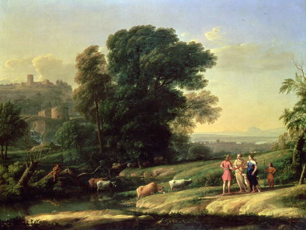 Obrazová reprodukce Landscape with Cephalus and Procris Reunited by Diana