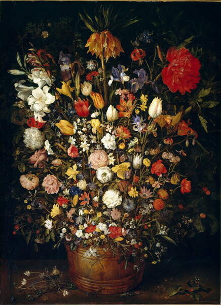 Obraz na plátně Large Bouquet of Flowers