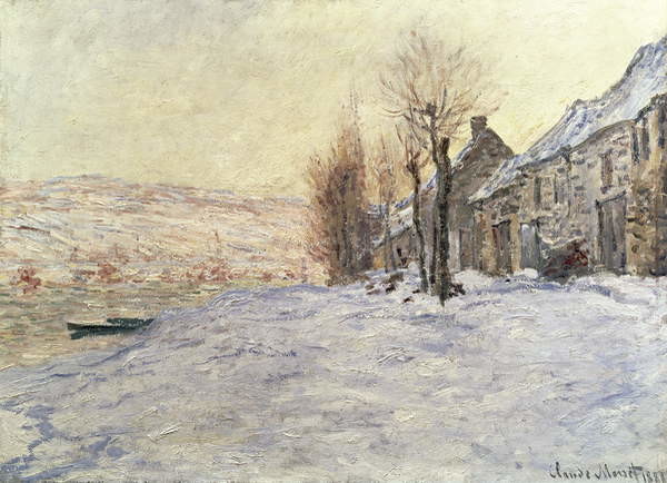 Fototapeta Lavacourt under Snow, c.1878-81