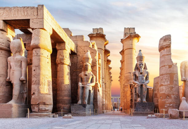 Umelecká fotografie Luxor Temple, famous landmark of Egypt,