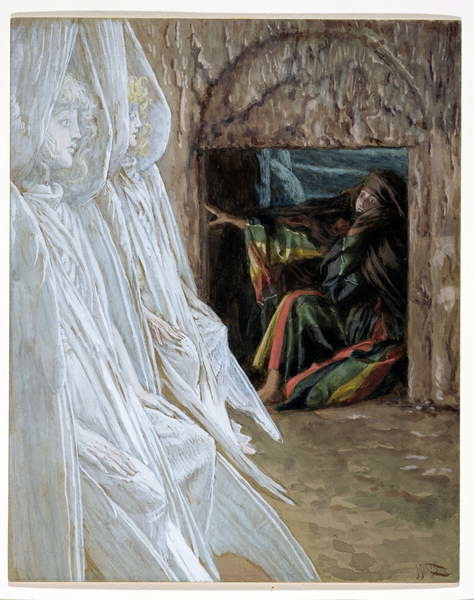 Obrazová reprodukce Mary Magdalene Questions the Angels in the Tomb