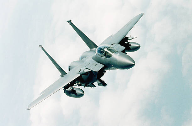 Художествена фотография McDonnell Douglas F-15 Eagle in flight
