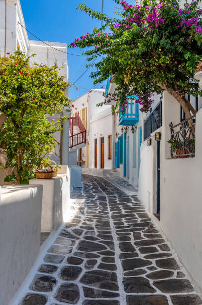Fotografia narrow street in Mykonos