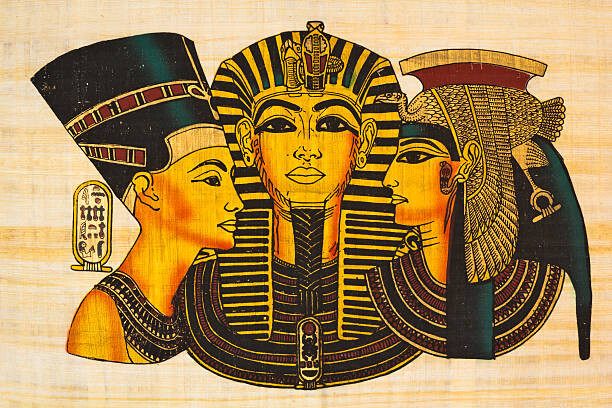 Umelecká fotografie "Nefertiti, Tutankhamun,  and Cleopatra "