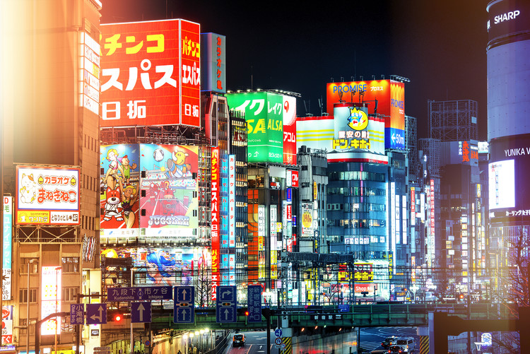Arte fotográfico Night in Shinjuku