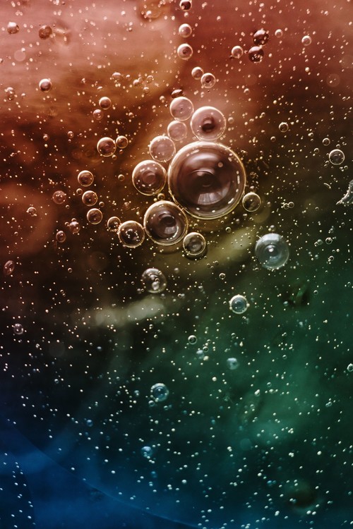 Arte fotográfico Oil inside the water