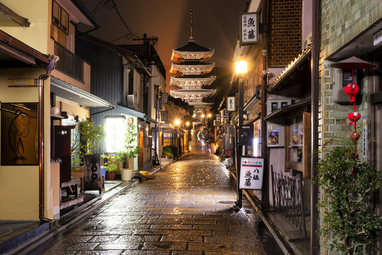Umelecká fotografie Old Street of Kyoto